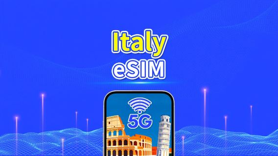 Italy eSIM | 5G/4G | Daily/Total Data Package | 1-30 days | 24-Hour Billing | QR code