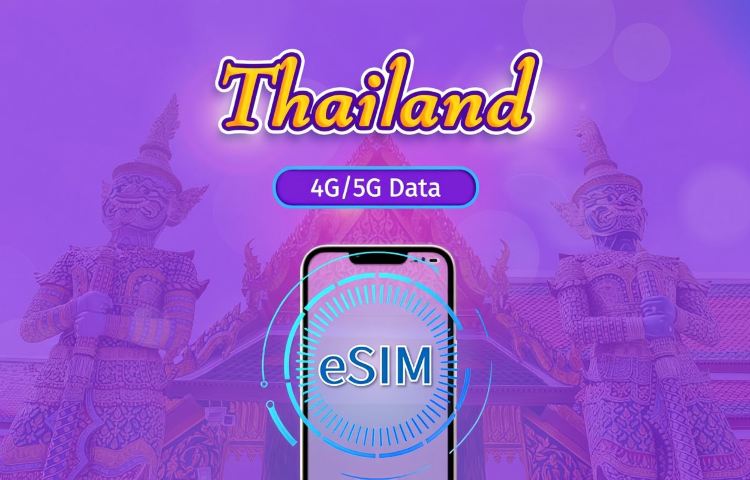 Thailand | 5G eSIM | Day Pass/Total Package | 24H Billing | 1-30 days | QR code