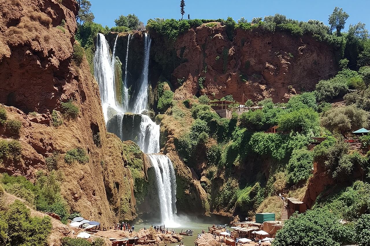 Escursione di un giorno alle cascate di Ouzoud da Marrakech con gita in barca!
