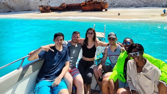 Zakynthos Private Tour to Navagio Shipwreck by Land and Sea