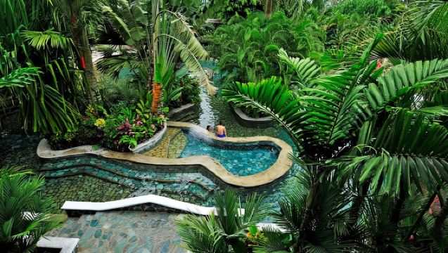 Arenal Volcano and Thermal Hot Springs from San Jose