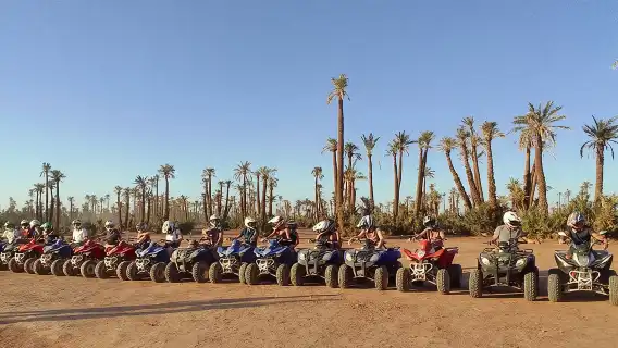 EN Quad tour to the Desert DE la Palmeraie DE Marrakech