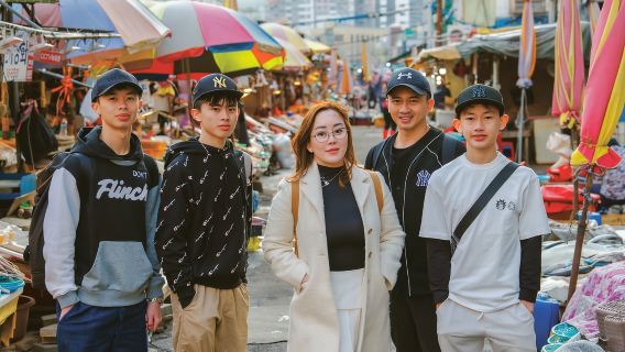 Busan-Nachttour: Markt, Skywalk und optionaler Schnappschuss