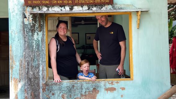 HOI AN : Excursion à vélo sur les îles fluviales et découverte de l'artisanat local (visite privée)
