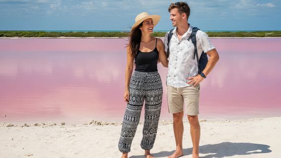 Las Coloradas Pink Lake & Rio Lagartos Guided Tour