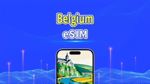 Belgium eSIM | 5G/4G | High-speed data | 24 hours | 1-30 days | QR code
