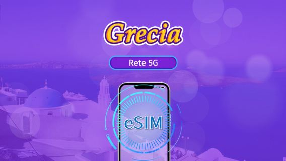 Grecia | eSIM 5G/4G | Pacchetto giornaliero/Pacchetto dati | Addebito a giorni naturali | 1-30 giorni | Codice QR
