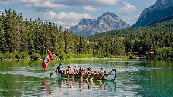 Banff National Park Big Canoe Tour