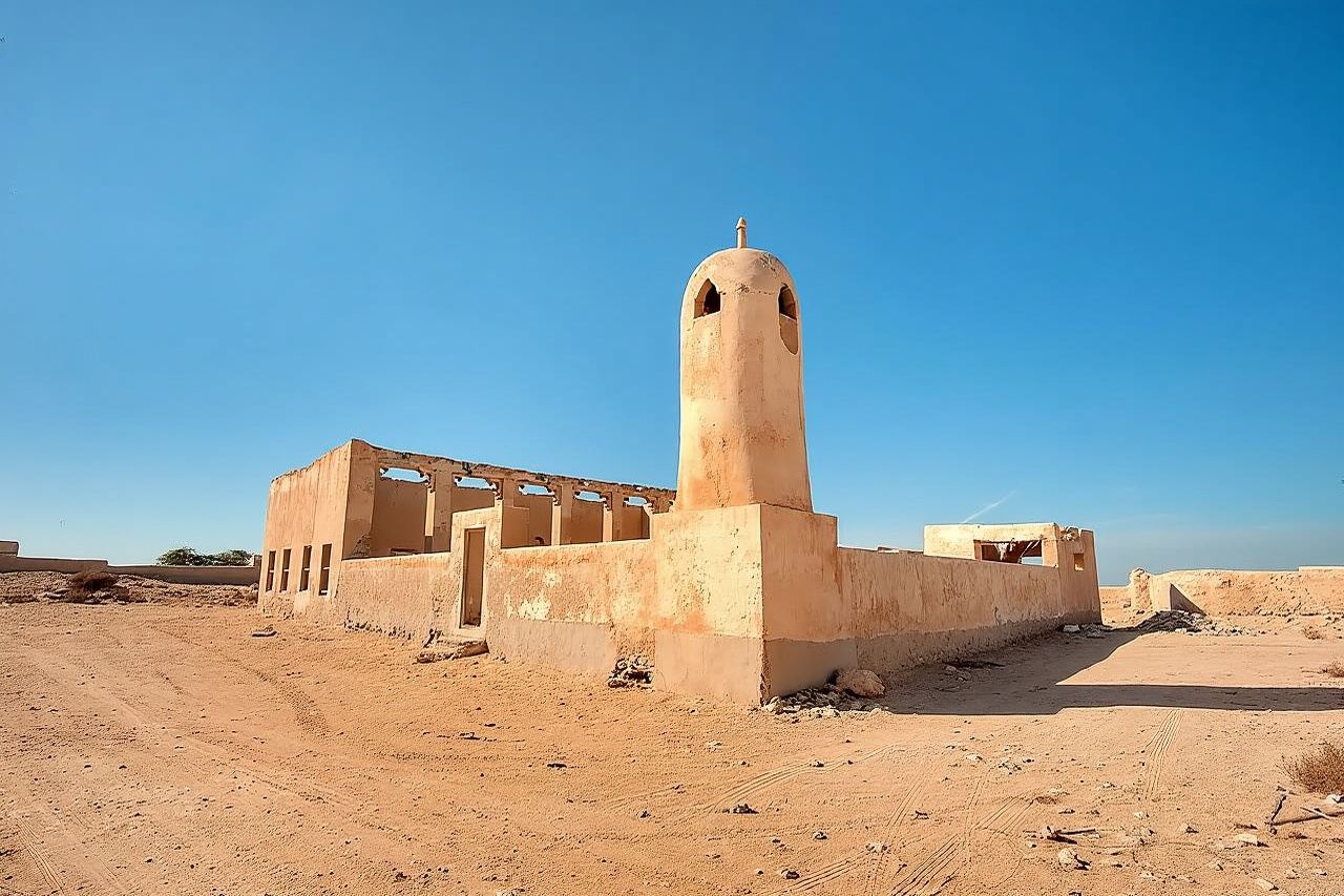 Tour del nord del Qatar al villaggio di Olafur Eliasson Zubara Fort Jumail