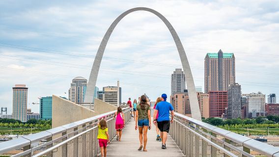 St Louis Arch Small Group Walking Tour and Arch Entrance Ticket