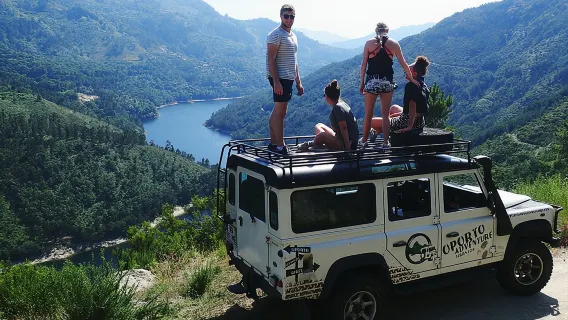 Waterfall, Lagoon and Old Village in Peneda-Gerês National Park