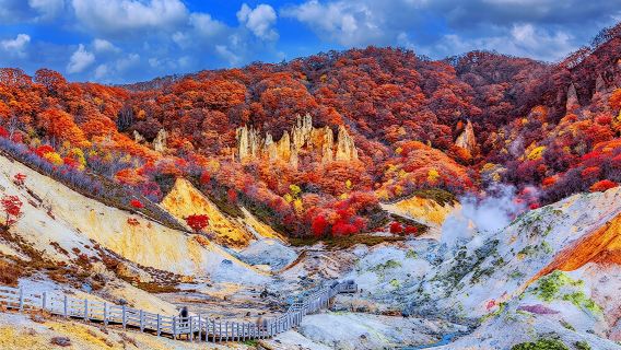 일본 홋카이도 + 노보리베츠 + 지옥계곡 + 도야호 + 오타루 당일치기 투어