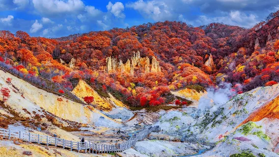 Japan Hokkaido + Noboribetsu + Jigokudani + Lake Toya + Otaru one-day tour