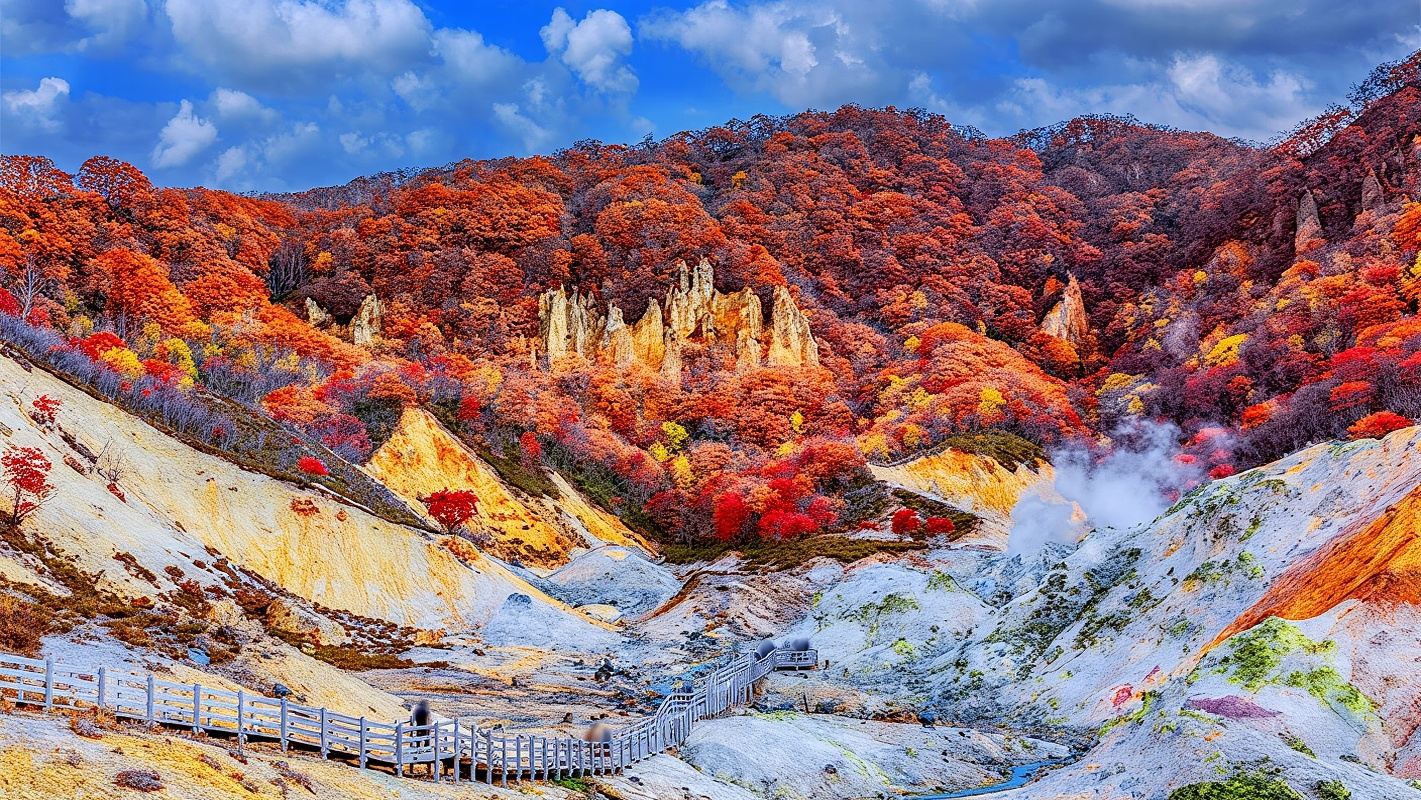 Tour di un giorno a Hokkaido, Noboribetsu, Jigokudani, Lago Toya e Otaru in Giappone
