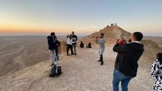 Edge of the World with 4x4 vehicle, camels, Dinner and stargazing