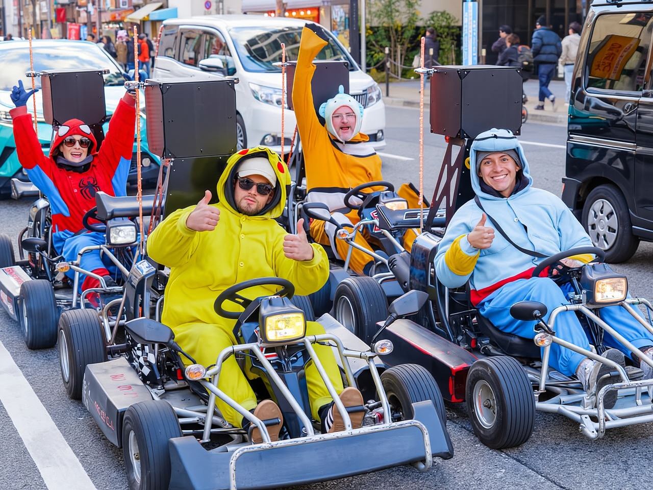 Osaka: Guided Go Karting Tour in a Funny Costume