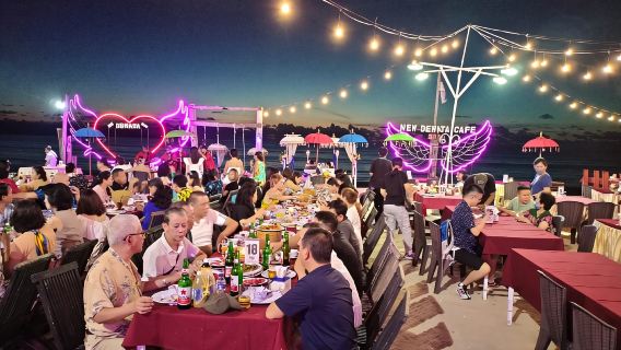 Bali: Jimbaran New Dewata Cafe Seafood Meal with Drinks