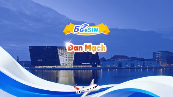 Đan Mạch 5G eSIM | Gói ngày/Gói tổng thể | 1GB/ngày - tổng cộng 30GB | 1-30 ngày | Hệ thống 24 giờ | QR code