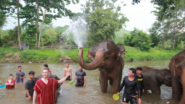 Chiang Mai Kerchor Elephant Eco Park Day Tour - Elephant Sanctuary and Bamboo Rafting