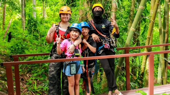 プーケット：パトンで海を眺めながらエラワン・ジップラインアドベンチャー