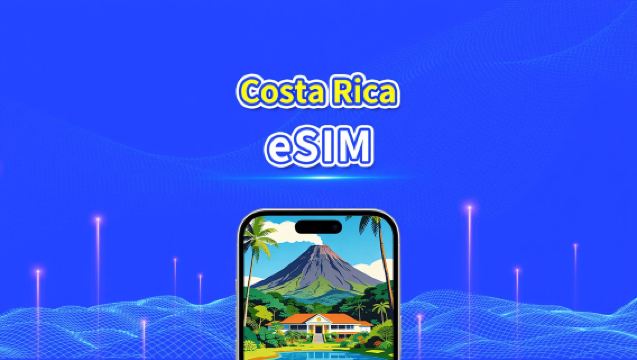 Costa Rica eSIM | 4G | Dagelijks/Totaal Datapakket | 1–30 dagen | 24-Uurs Facturering | QR-code