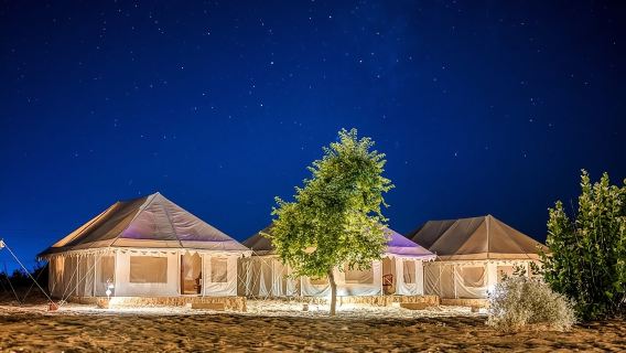 Camping de lujo con pernocta en Jaisalmer