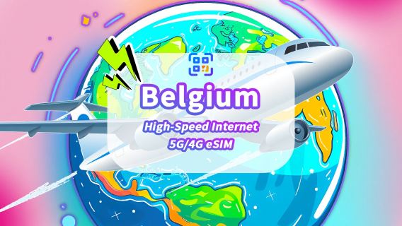 Belgien eSIM | 5G/4G | Highspeed-Daten | 24 Stunden | 1–30 Tage | QR-Code