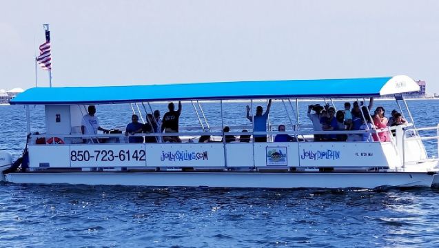 Tour panorámico por la bahía y crucero Jolly Dolphin en Pensacola Beach