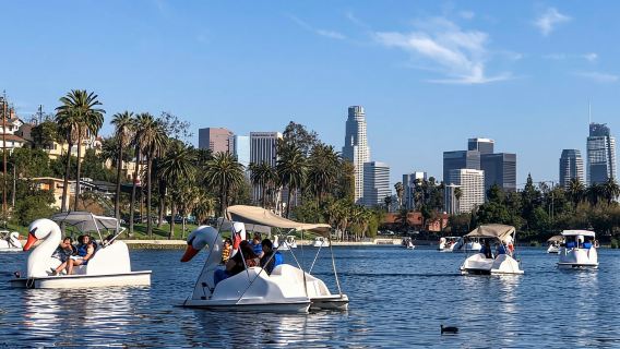Echo Park Lake: Swan waterfietsverhuur