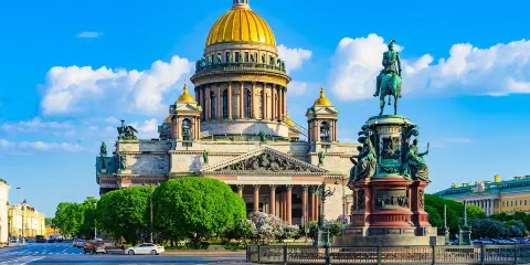 王宮廣場+冬宮+俄羅斯博物館+聖以撒大教堂+涅瓦河一日遊