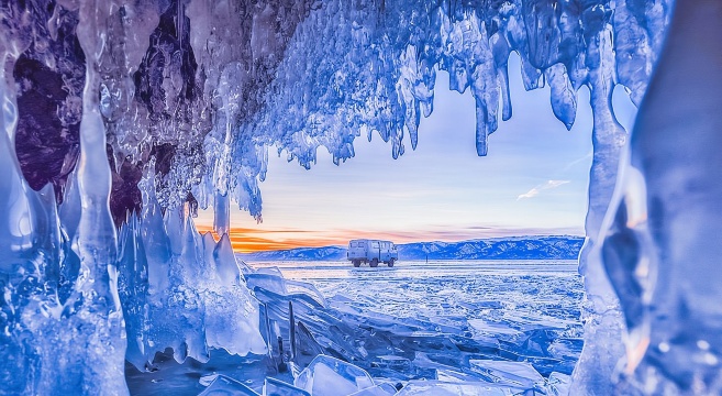 Perjalanan satu hari ke Danau Baikal Rusia + Pulau Olkhon + Desa Khuzhir + Batu Shaman