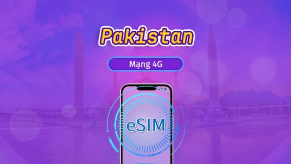 Pakistan | eSIM 4G | Gói ngày/Dữ liệu | 1–30 ngày | Hỗ trợ TikTok & ChatGPT | Thanh toán 24 giờ | Mã QR