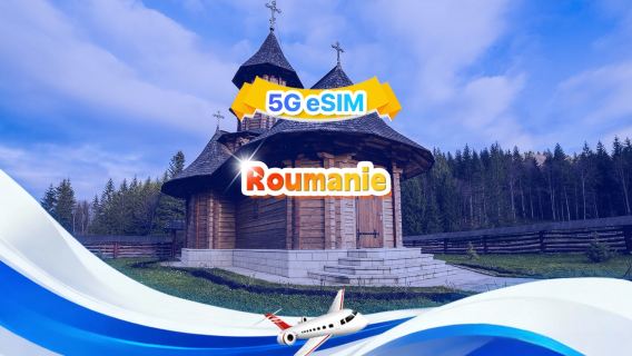eSIM 5G Roumanie | Forfait complet | Total 1 à 30 Go | 3 à 30 jours | 24h| QR code