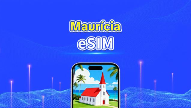 eSIM para Maurício | 4G | Dados de alta velocidade | Pacote diário/de dados | 24 horas | 1-30 dias | Código QR
