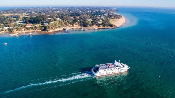 Heen- en terugreis bootticket voor Searoad Ferries van Queenscliff op de Great Ocean Road naar Sorrento op het Mornington-schiereiland in Melbourne, Australië