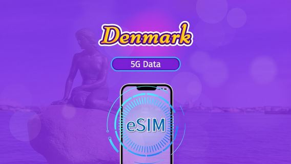 Danimarka | 4G/5G eSIM | Veri Paketi | 24 Saatlik Faturalandırma | 7-30 Gün | QR code