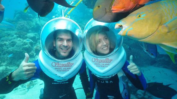 Cairns: Green Island & Seawalker Helmet Dive Combo