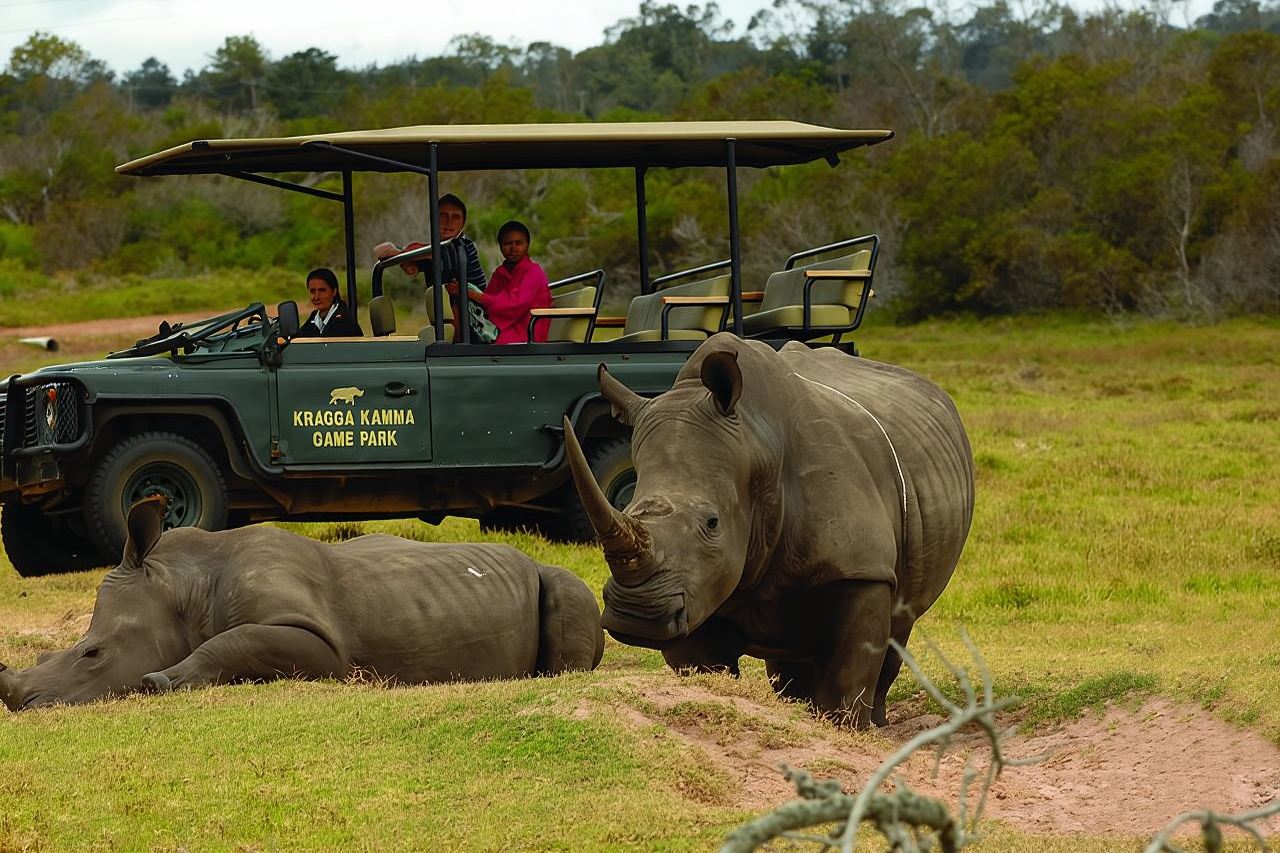 2hr Guided Game Drive at 10h00; Kragga Kamma Game Park Ticket