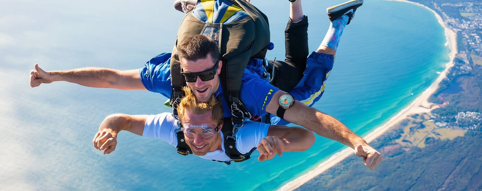 ประสบการณ์กระโดดร่มคู่ที่ไบรอนเบย์ บริสเบน ออสเตรเลีย 2637