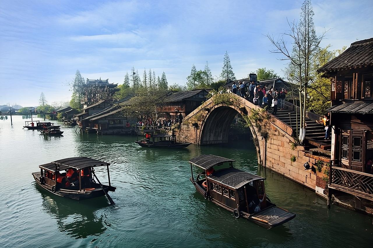 Tour privato flessibile della città sull'acqua di Zhujiajiao e della città di Shanghai