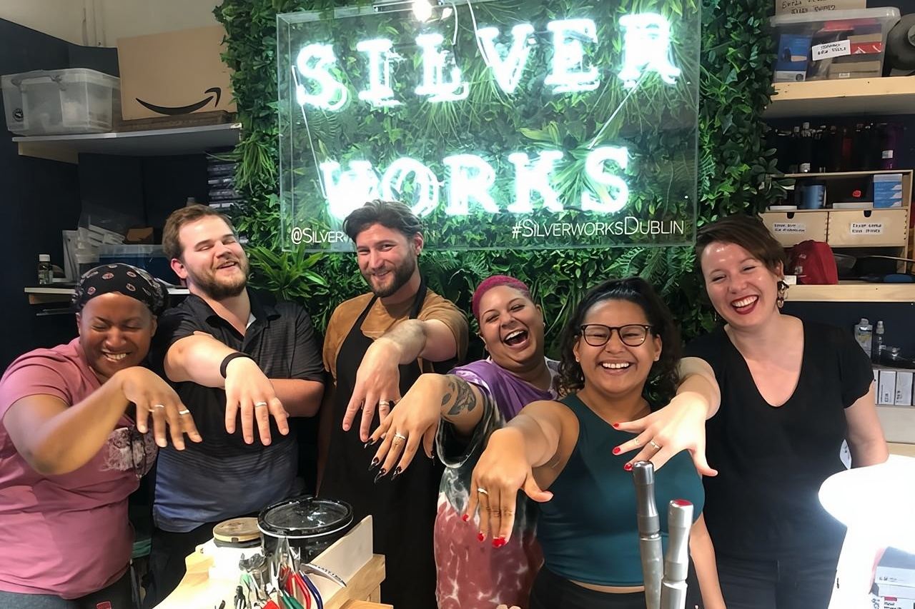 Dublin Jewellery Forge a Hammered Silver Ring: Drury Street