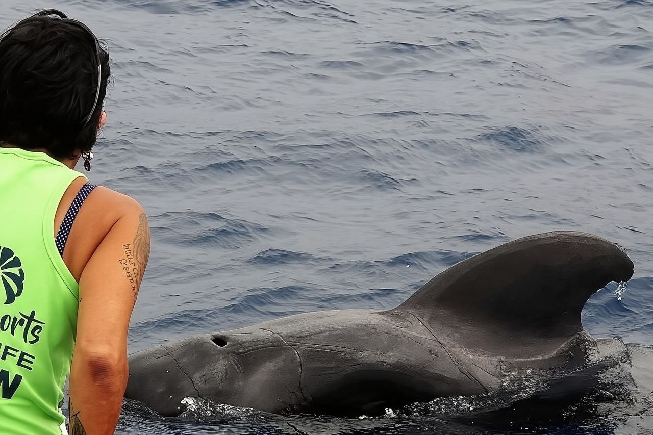Excursión sin persecución de ballenas y delfines: la vida marina es nuestra prioridad. Nos importa.