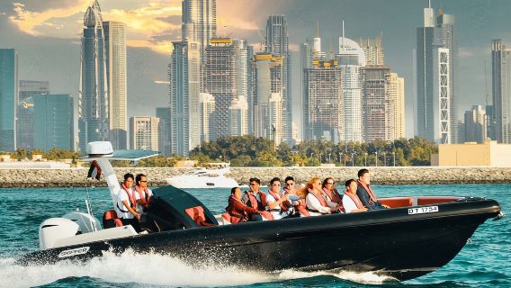 Black Boat Dubai Speedboating Ride
