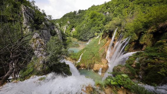 Zara: trasferimento ai laghi di Plitvice con biglietti d'ingresso