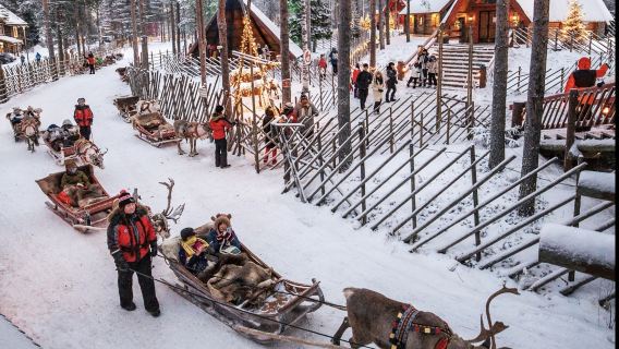 芬蘭羅瓦涅米摩托雪橇體驗-歐納斯山【中文專車-悅享旅程】