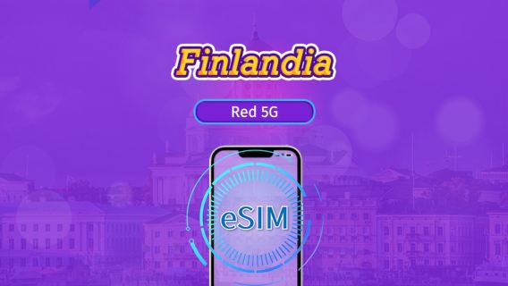 Finlandia | eSIM 5G/4G | Plan Completo | Facturación cada 24 horas | 7-30 días | Código QR