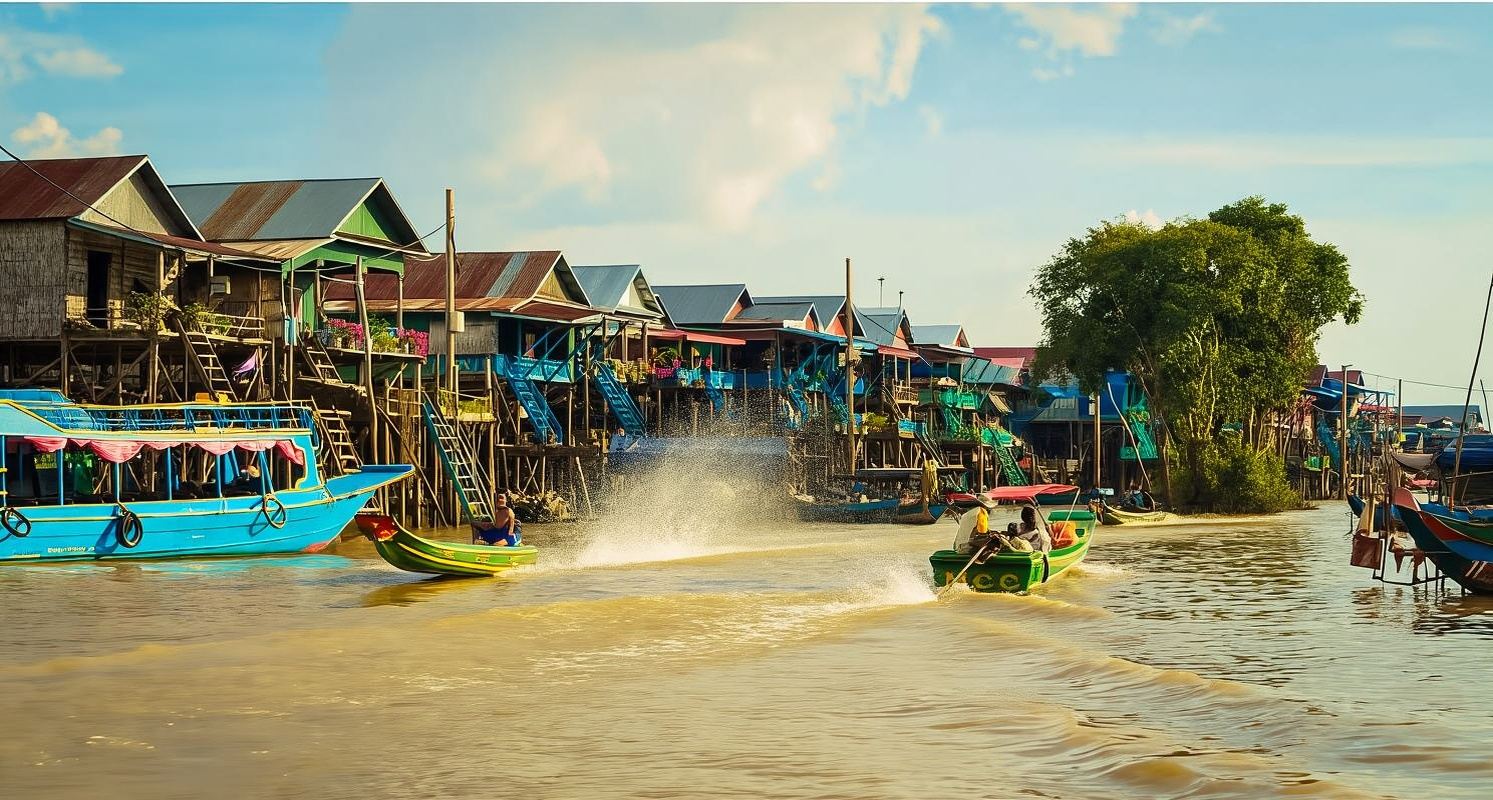 Siem Reap Round-Trip: Kompong Phluk Floating Village Tour · English Group
