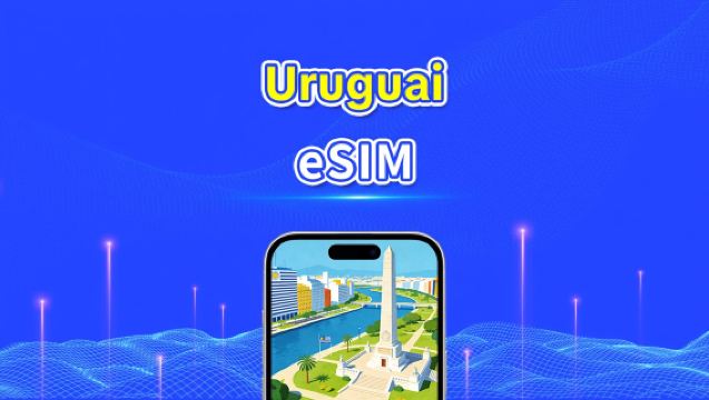eSIM do Uruguai | 5G/4G | Pacote diário/de dados | Dados de alta velocidade | 24 horas | 1-30 dias | Código QR