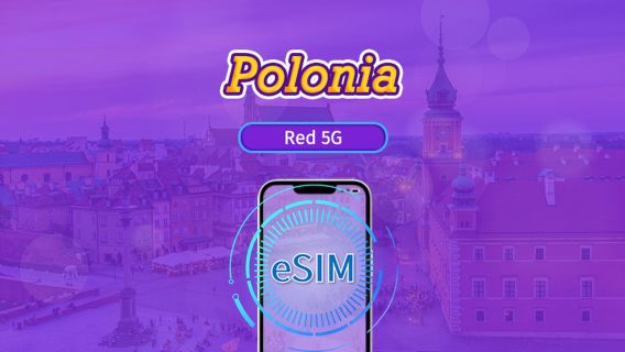 Polonia | eSIM 4G/5G | Paquete de datos | Facturación por 24 horas | 7-30 días | Código QR