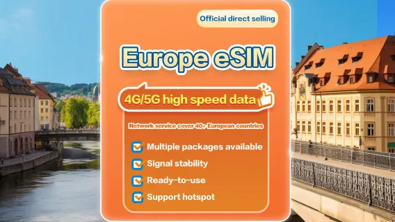 [Europe] 4G/5G | eSIM  |  1-30 days optional | Ready to use | Hotspot supported | QR Code